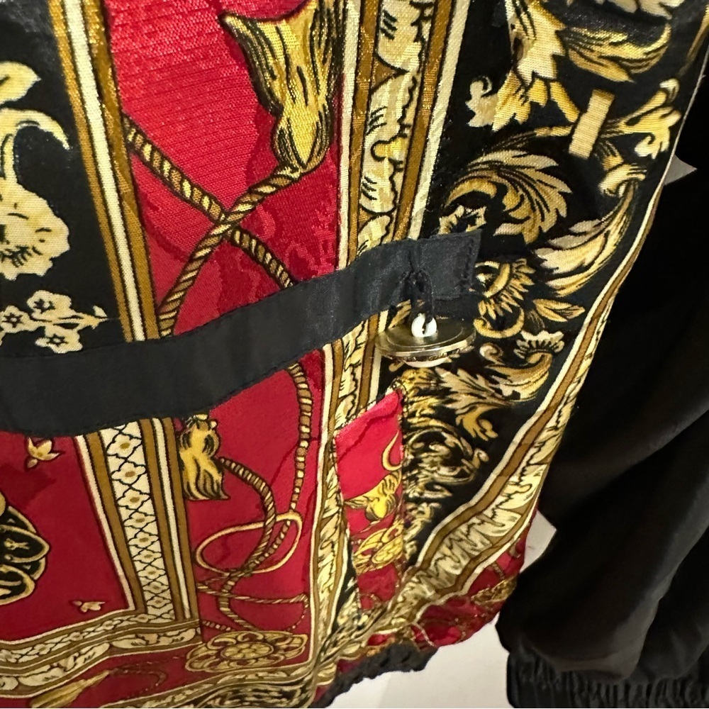 Vintage 80s FORELLI Bomber Jacket Windbreaker Versace Inspired SAMPLE Rare 18 - Picture 2 of 8